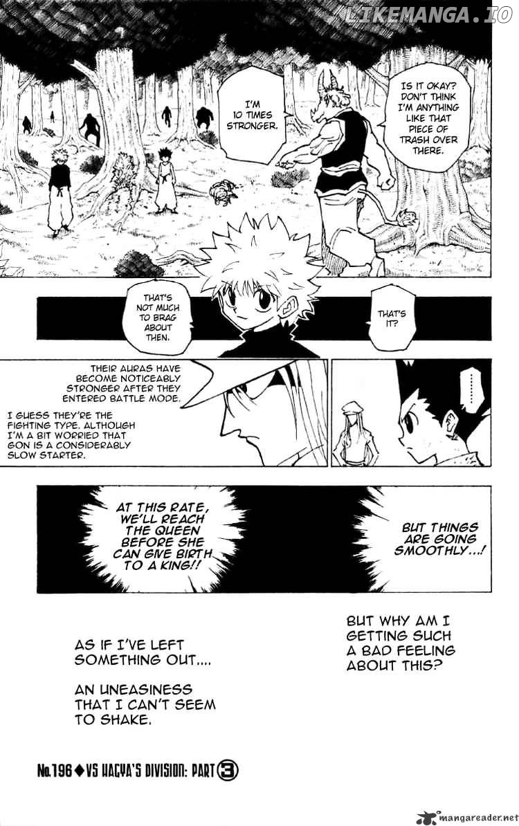Hunter x Hunter, Chapter 196 image 01